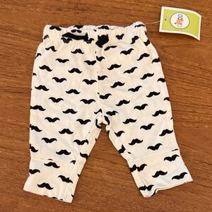 Circo Black and White Mustache Baby Pants